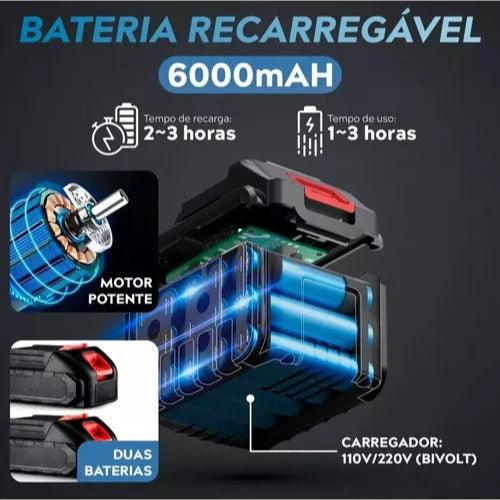 Lavadora portátil de alta presión recargable (¡2 baterías incluidas!)